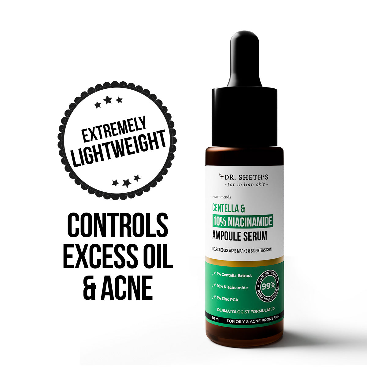 Centella & 10% Niacinamide Ampoule Serum - 30ml