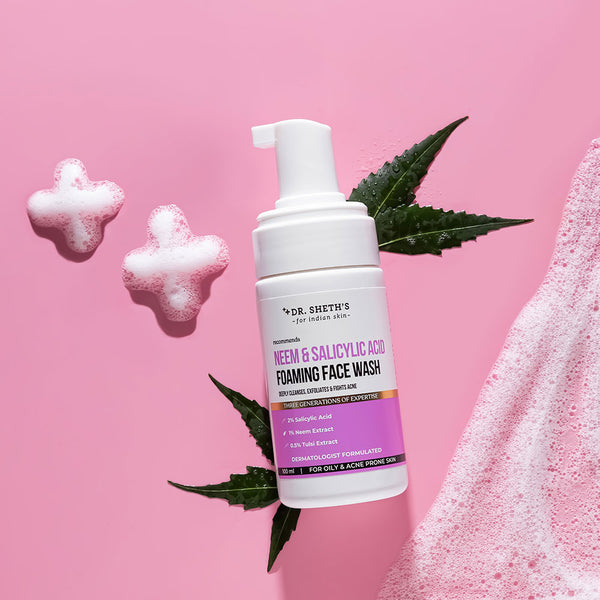 Neem & Salicylic Acid Foaming Face Wash 100ml Dr Sheth's