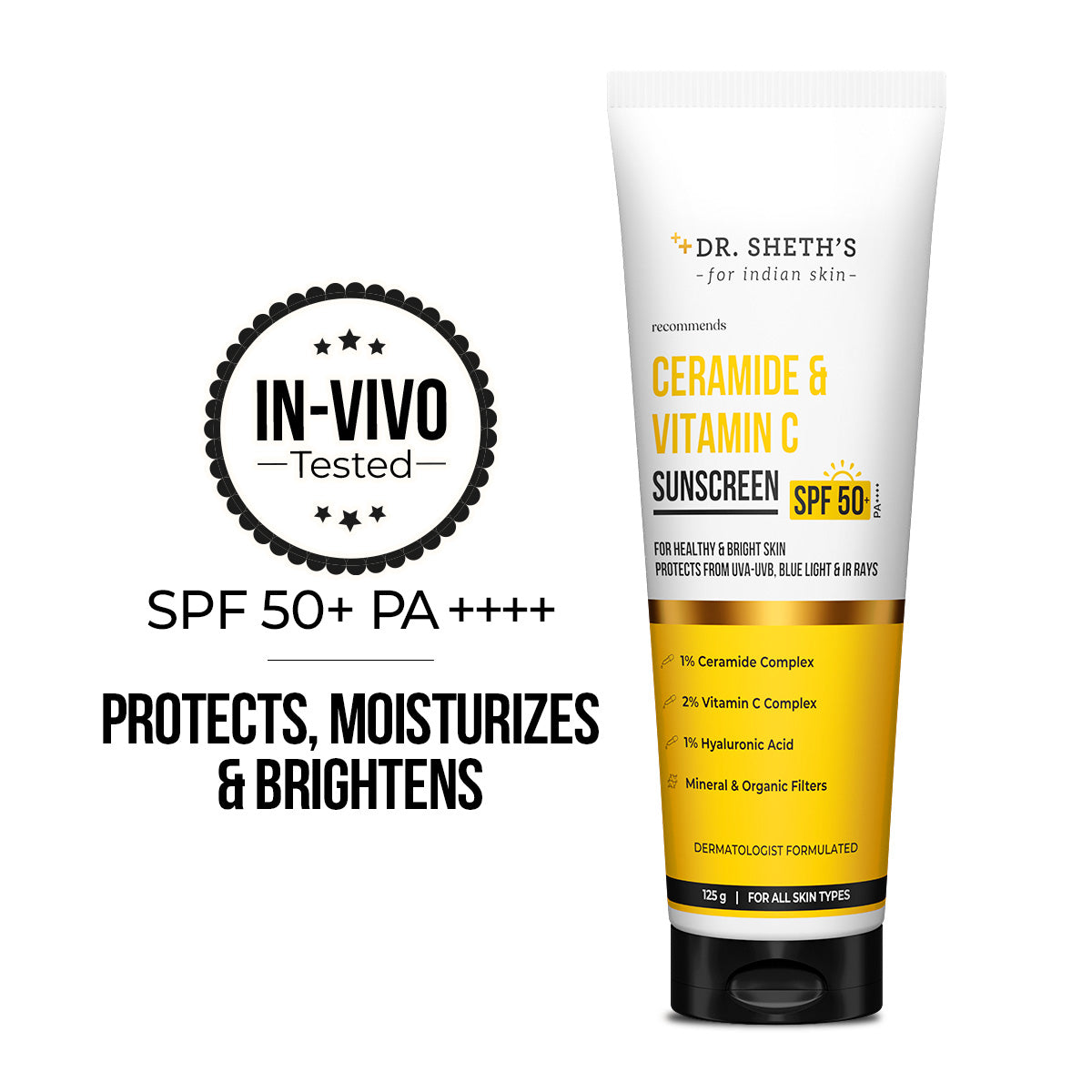 Ceramide & Vitamin C Sunscreen - 125g