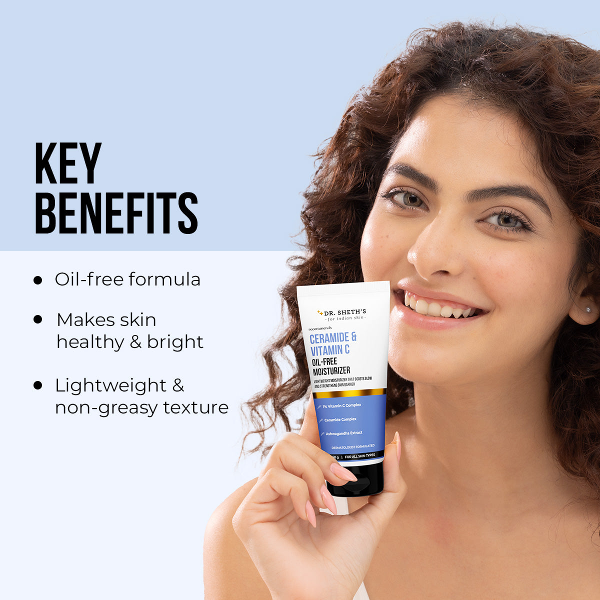 Ceramide & Vitamin C Brightening Oil-Free Moisturizer - 50g