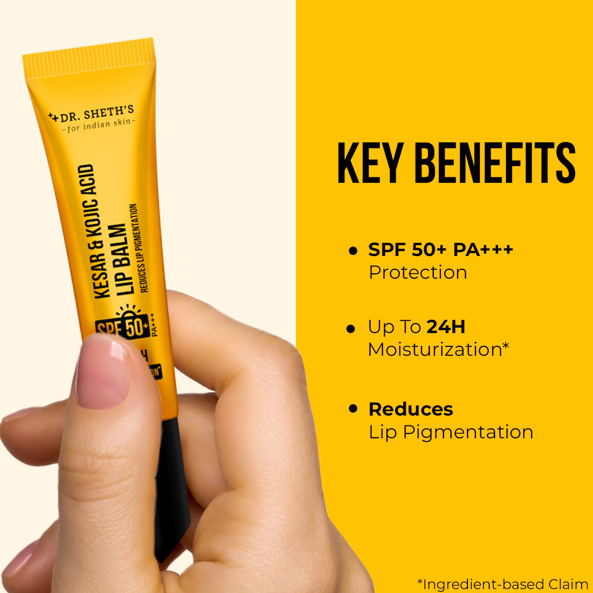 Kesar & Kojic Acid Lip Balm - 10g