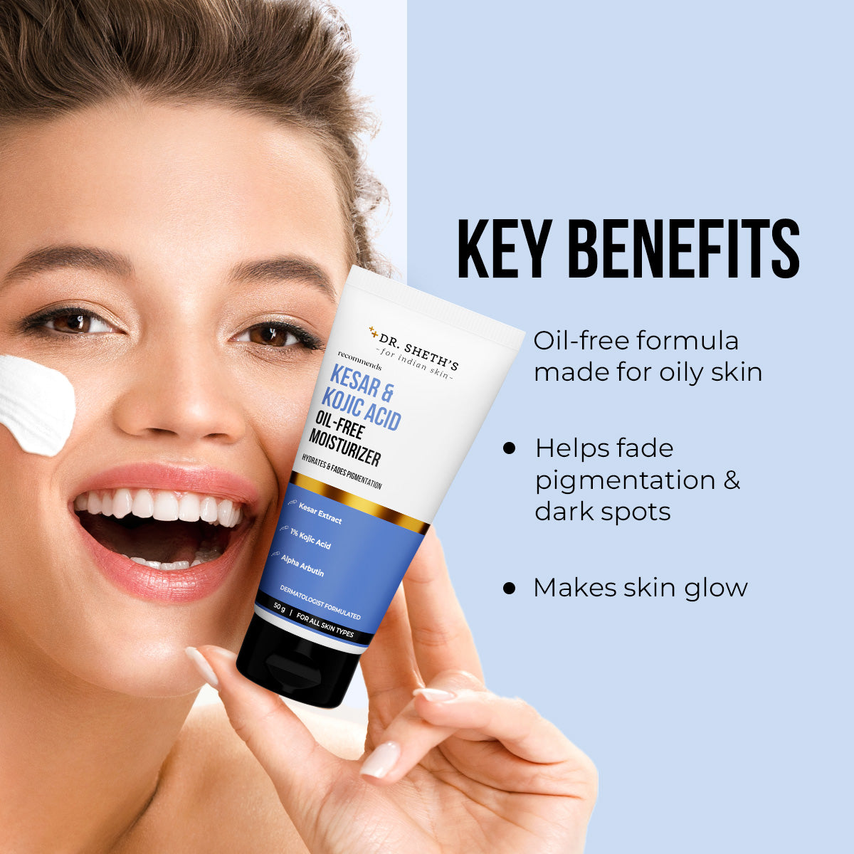 Kesar & Kojic Acid Oil Free Moisturizer - 50g