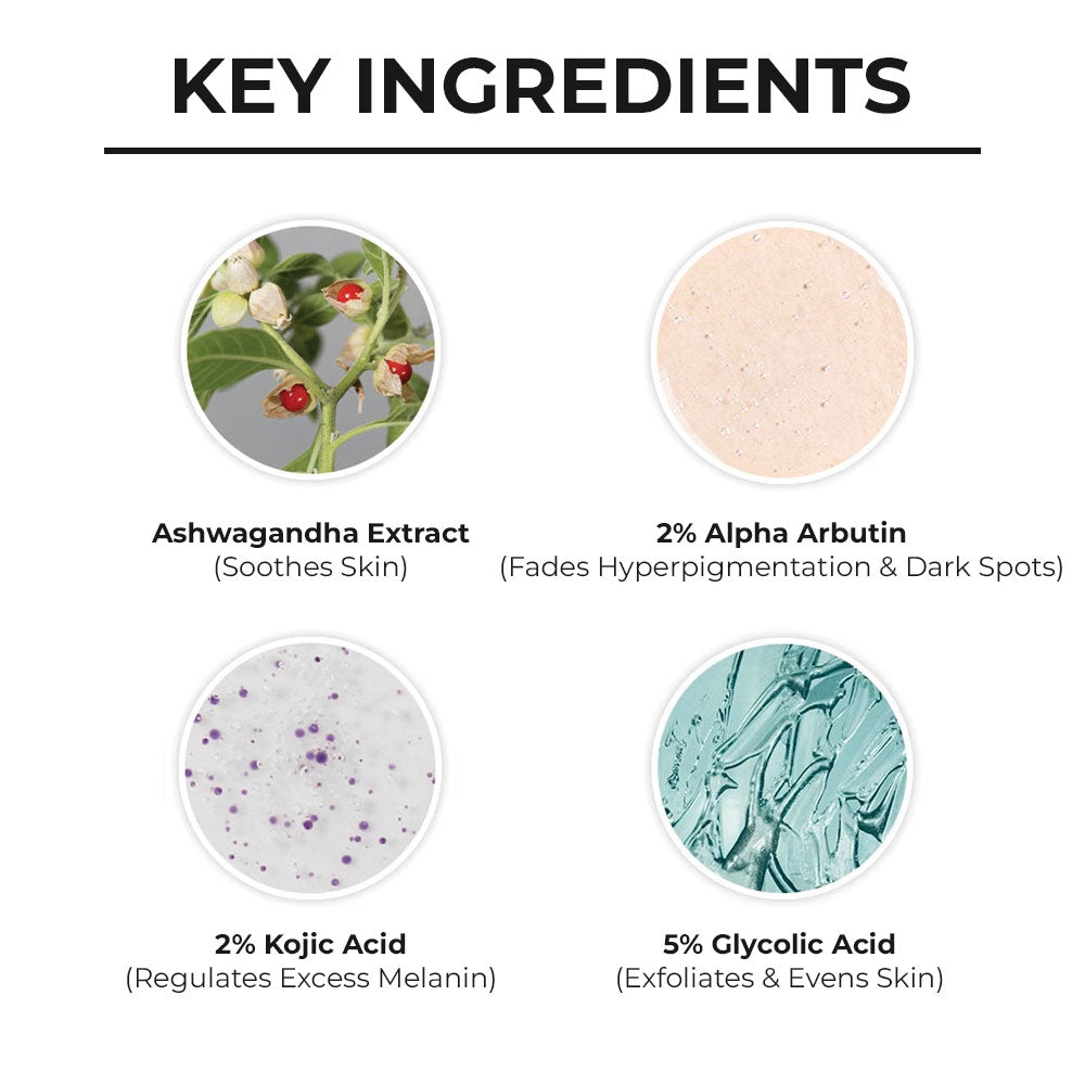 Ashwagandha & Alpha Arbutin Melasma Serum Cream - 30g