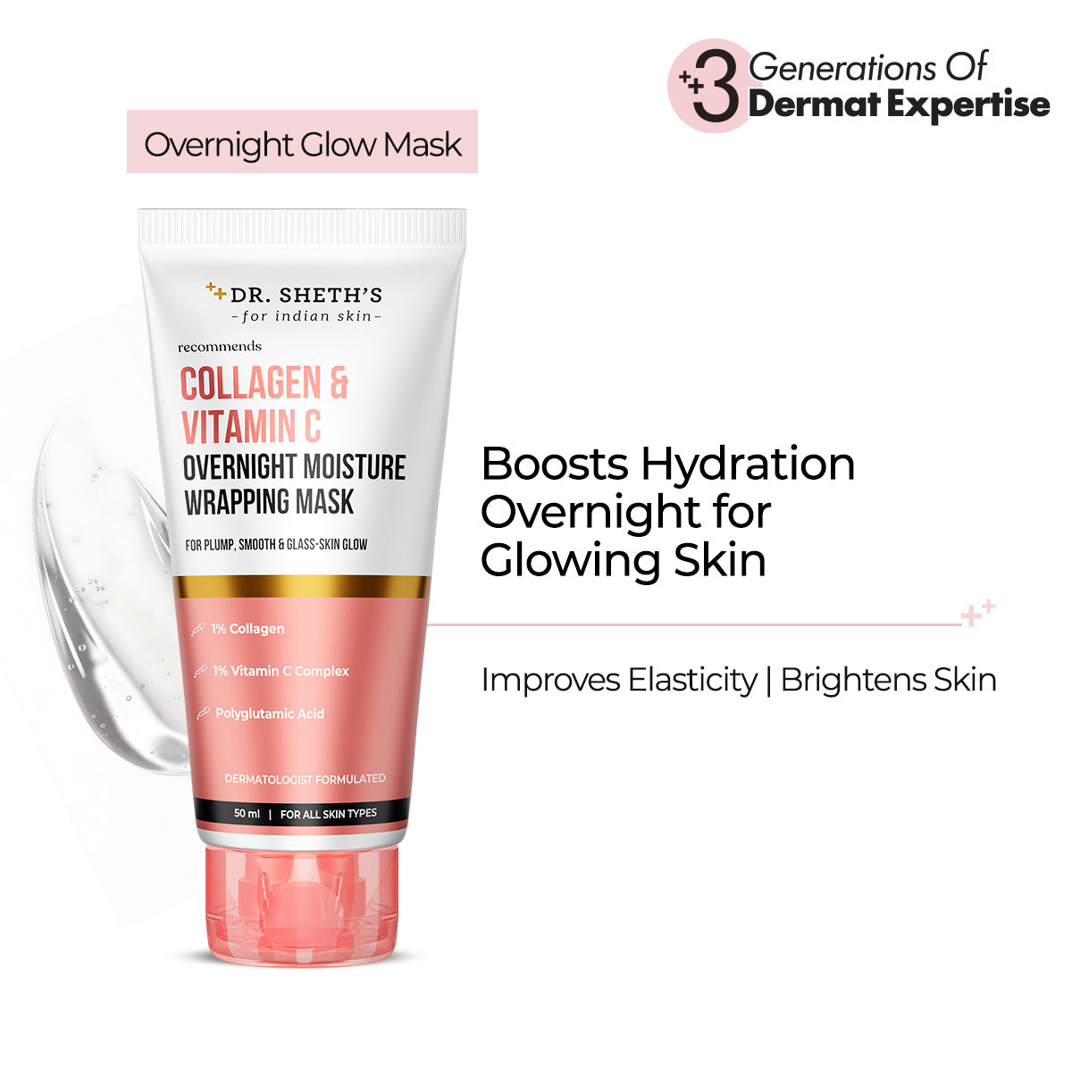 Collagen & Vitamin C Overnight Moisture Wrapping Mask - 50ml