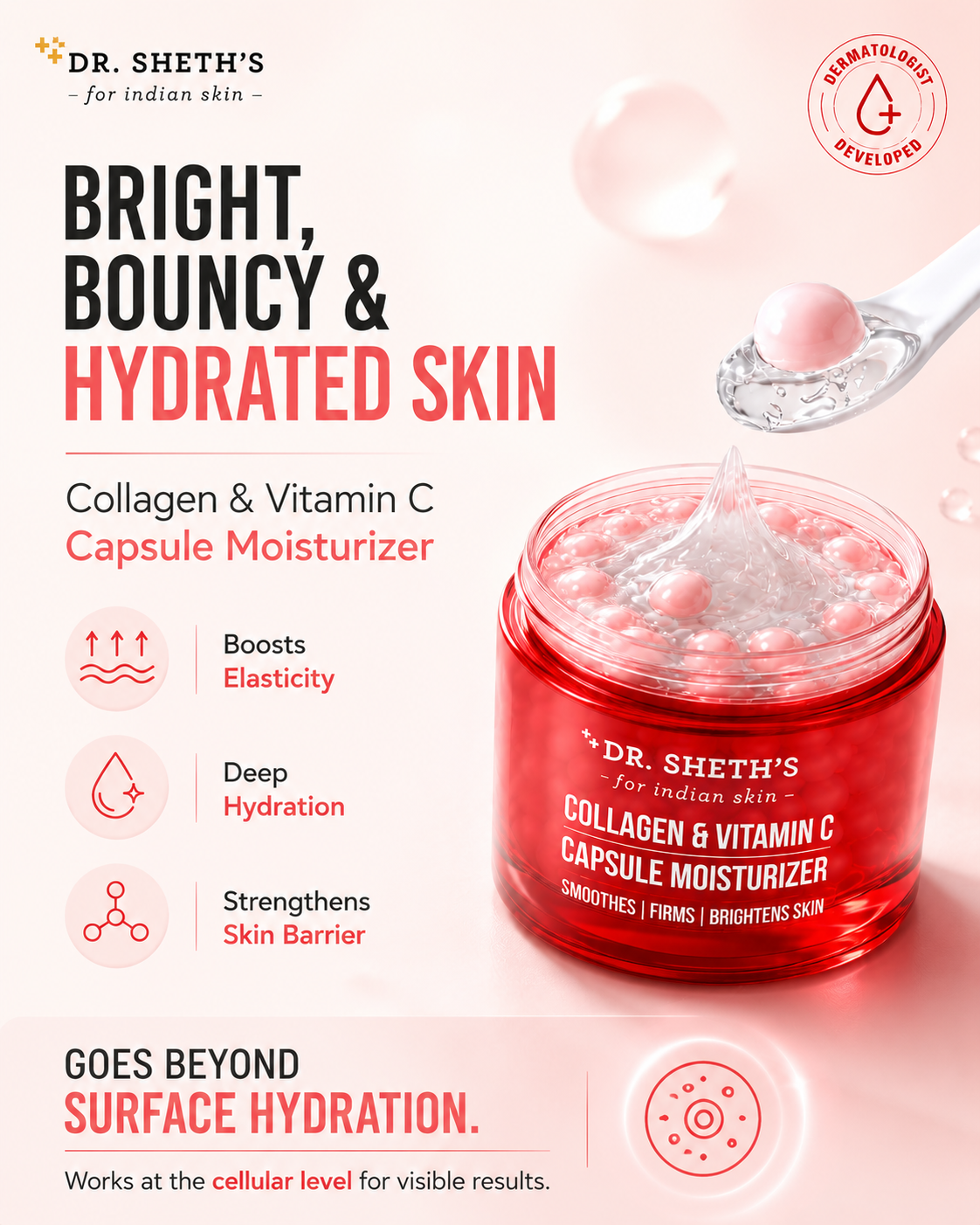 Dr. Sheth’s Collagen and Vitamin C Capsule Moisturizer