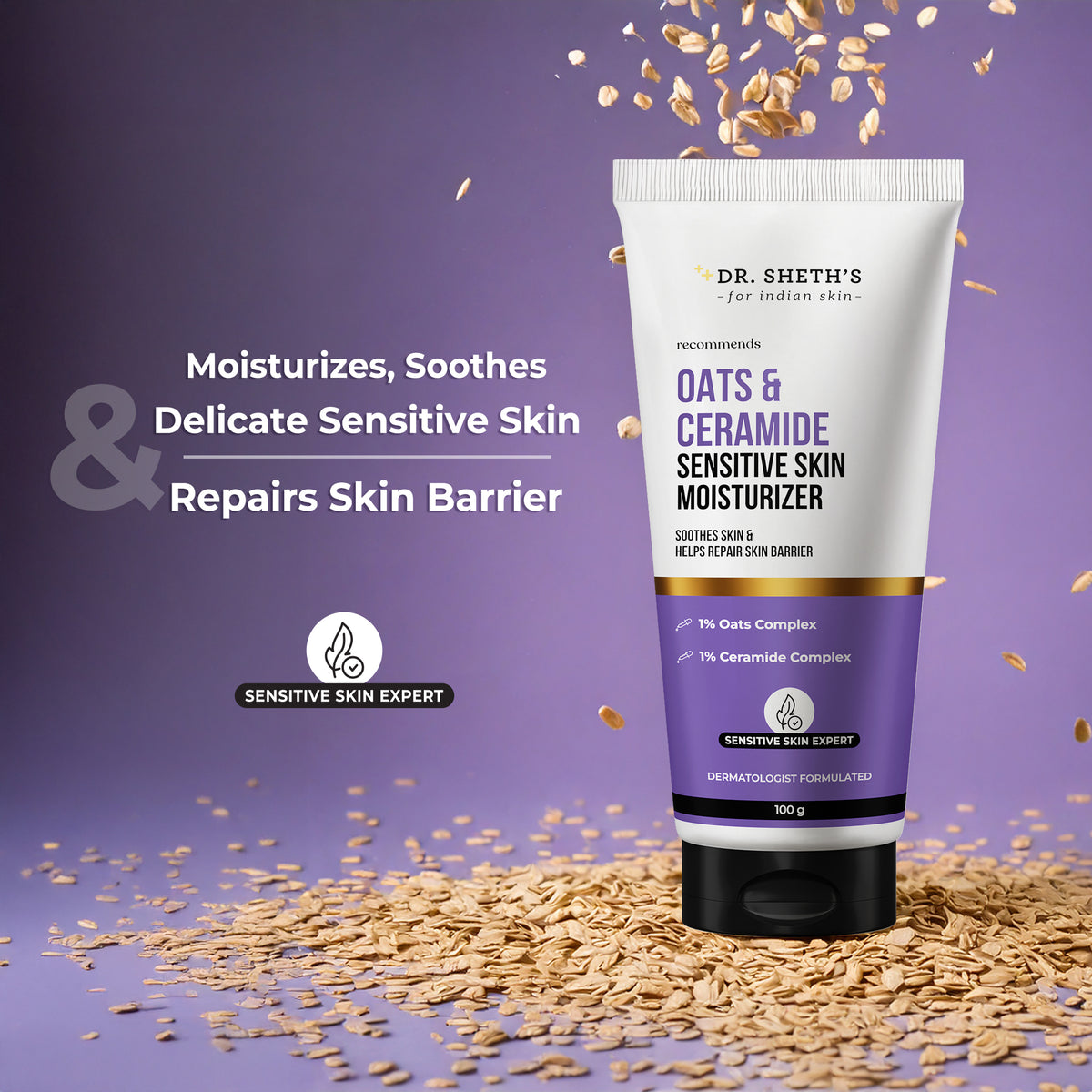 Oats & Ceramide Sensitive Skin Moisturizer - 100g