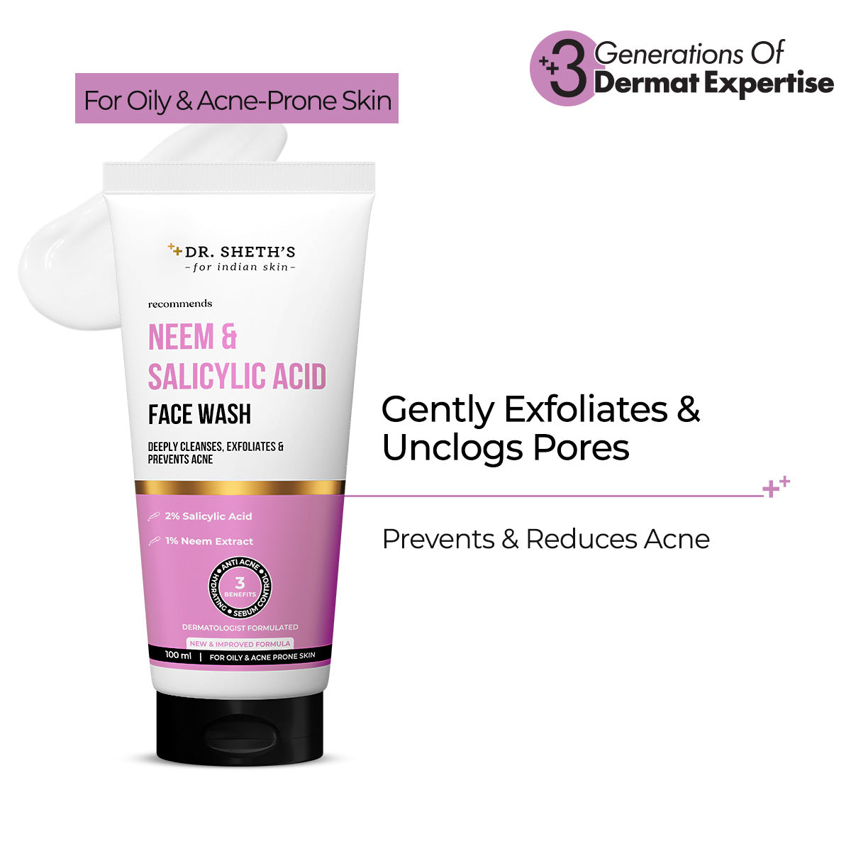 Neem & Salicylic Acid Face Wash - 100ml