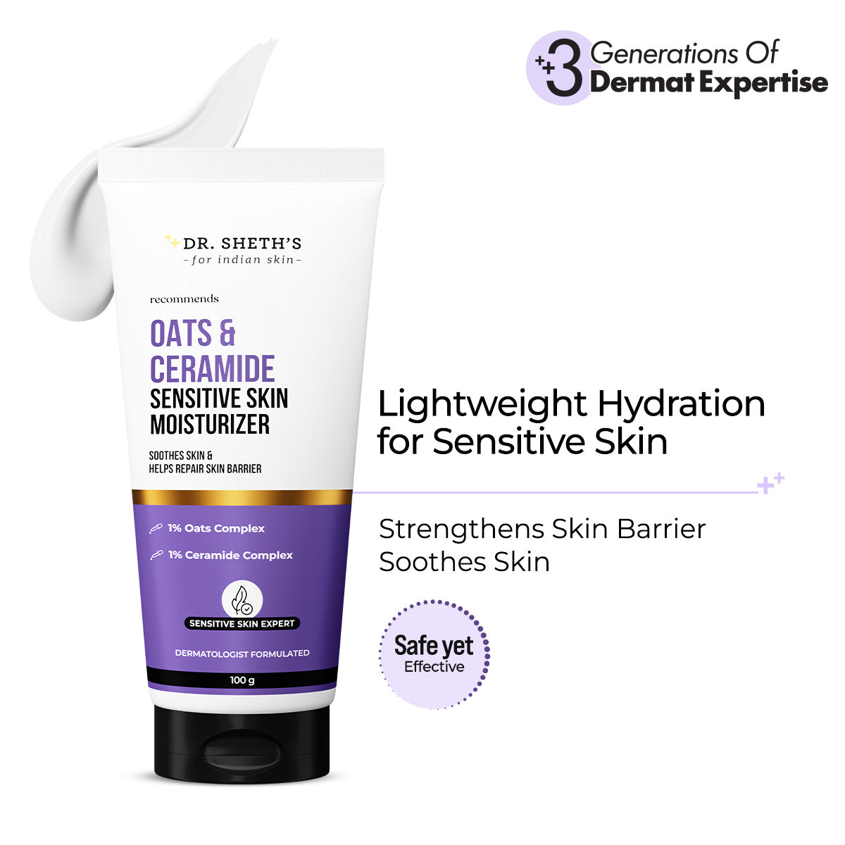 Oats & Ceramide Sensitive Skin Moisturizer - 100g