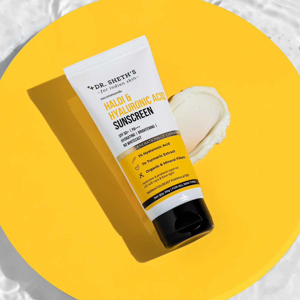 Haldi & Hyaluronic Acid Sunscreen - 50gm
