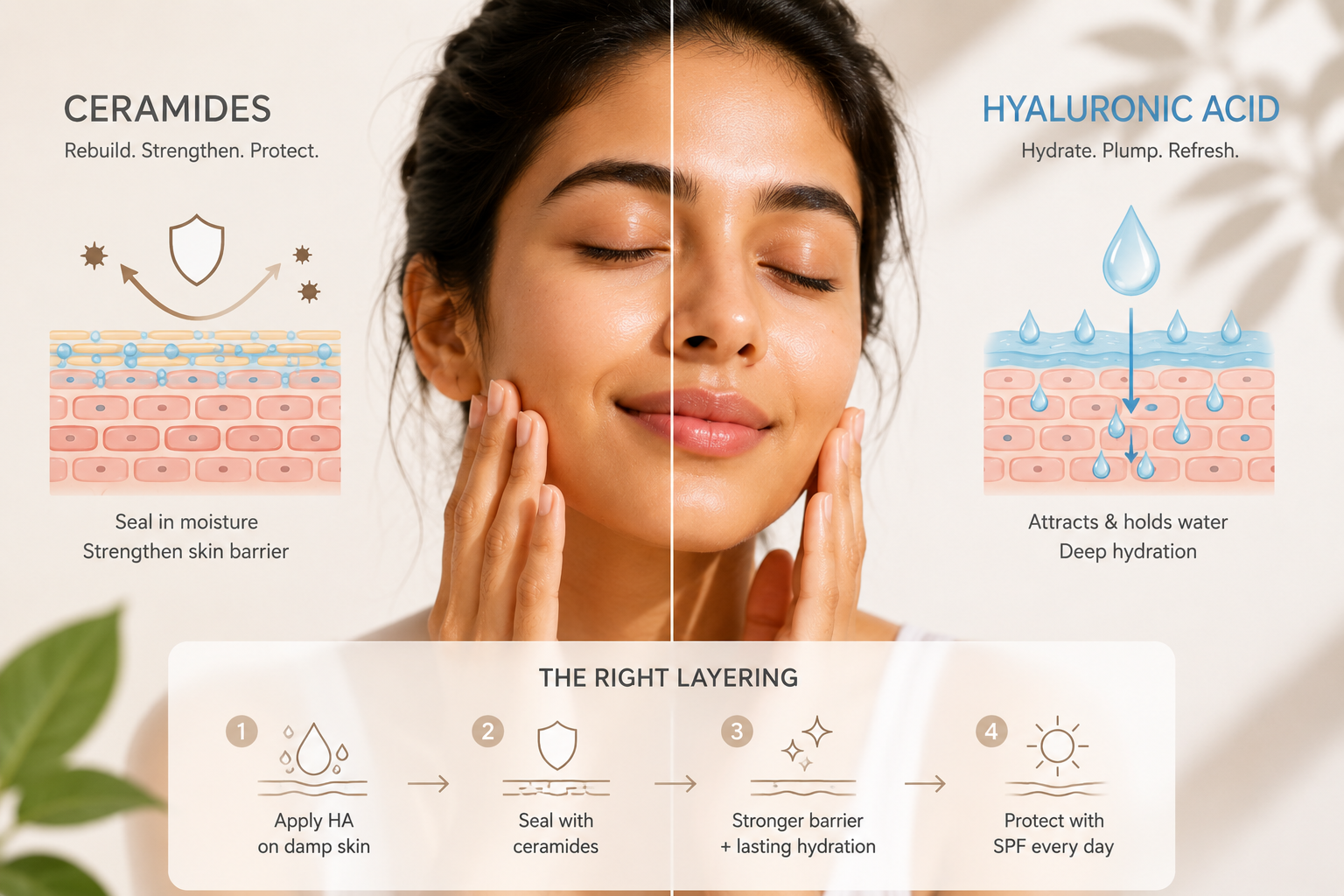 Ceramide vs Hyaluronic Acid