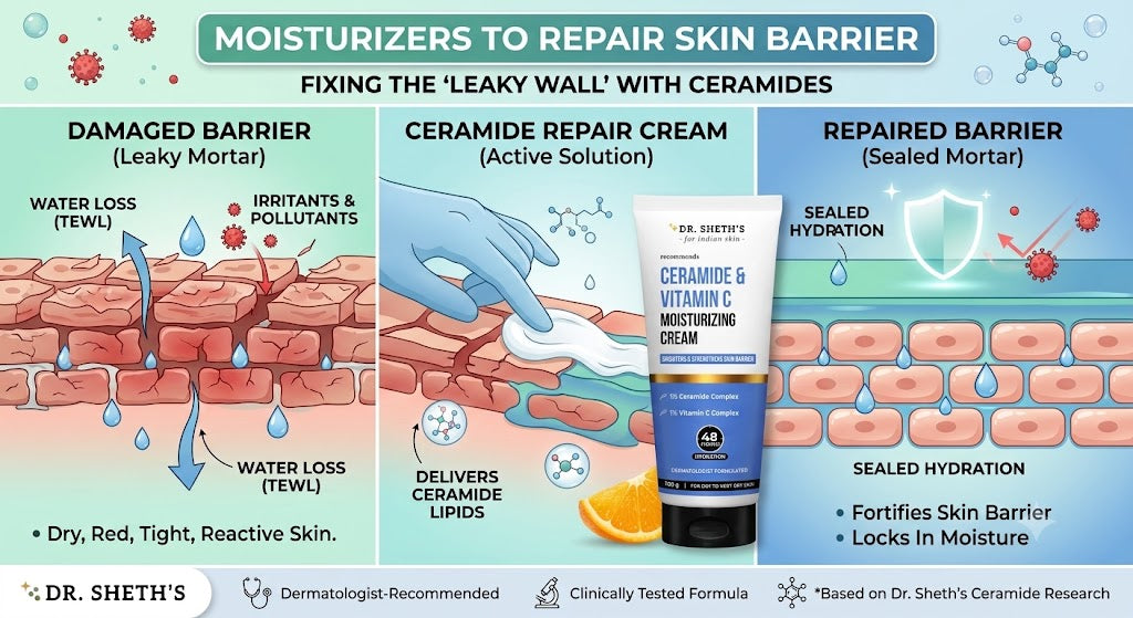 moisturizers to repair skin barrier
