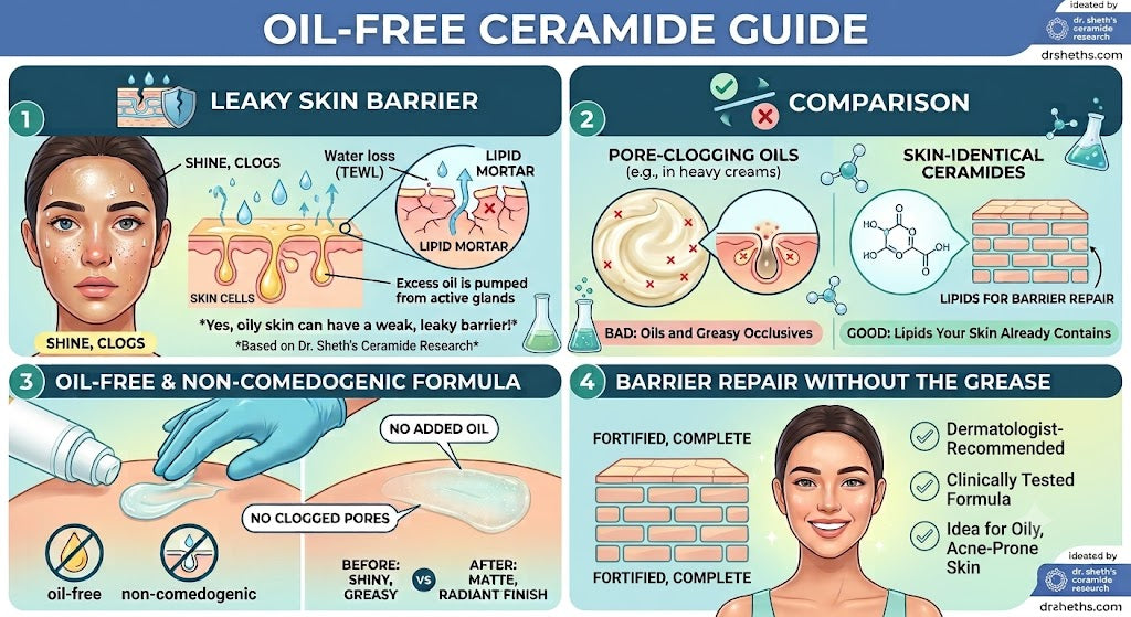 Oil free ceramide moisturizer for oily skin 