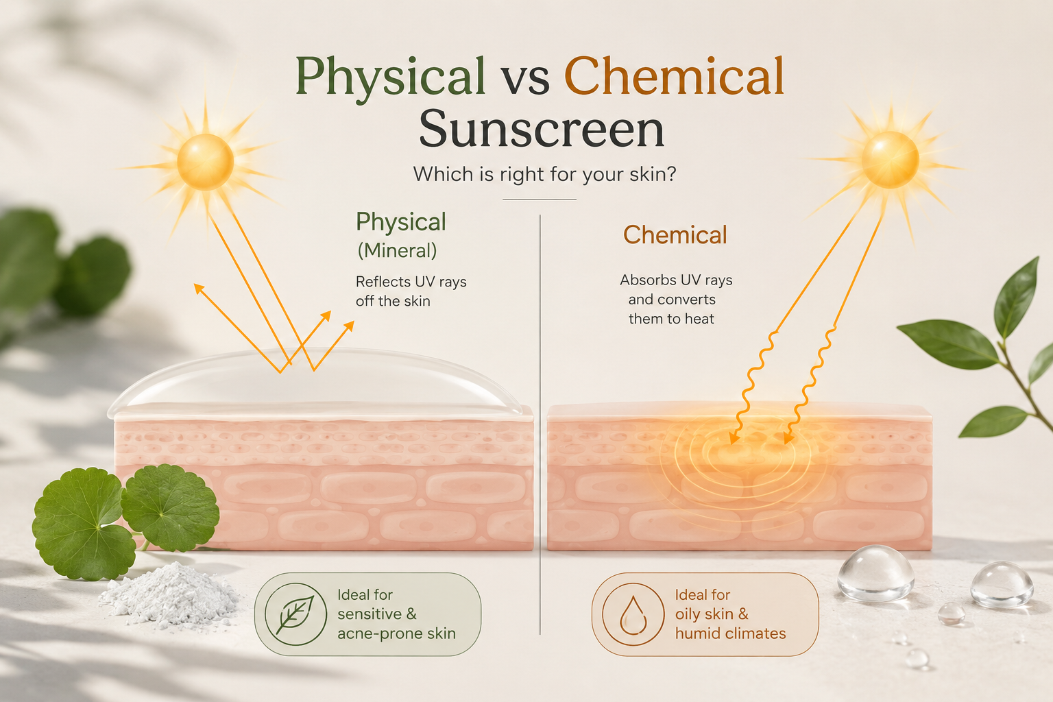 Physical vs Chemical Sunscreen Which Wins for Skin 