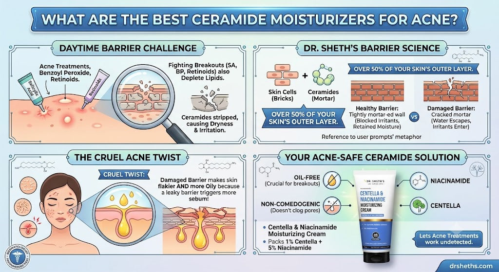 What are the Best Ceramide Moisturizers for Acne