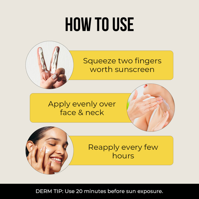 Ceramide & Vitamin C Oil Free Sunscreen - 50 gm In-Vivo Tested SPF 50+ PA ++++