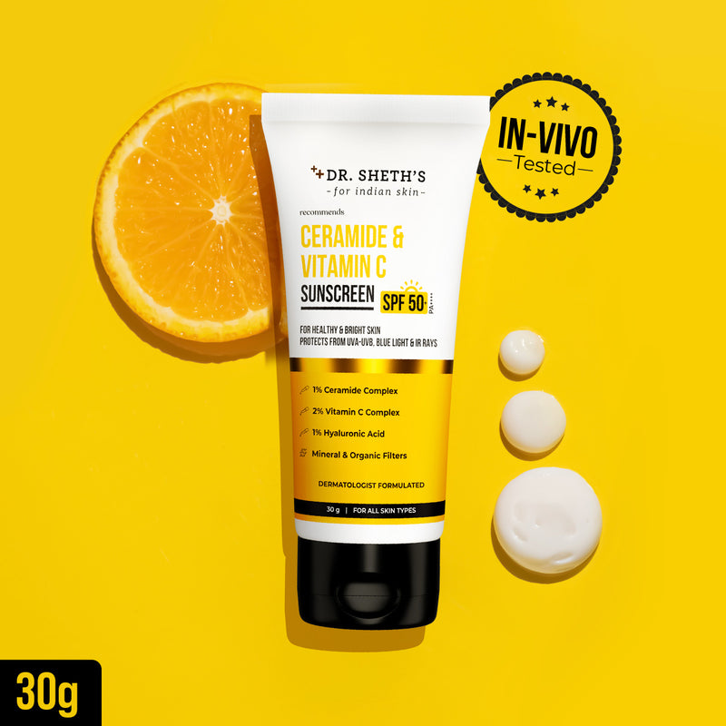 Ceramide & Vitamin C Sunscreen - 30g (Pack of 2)