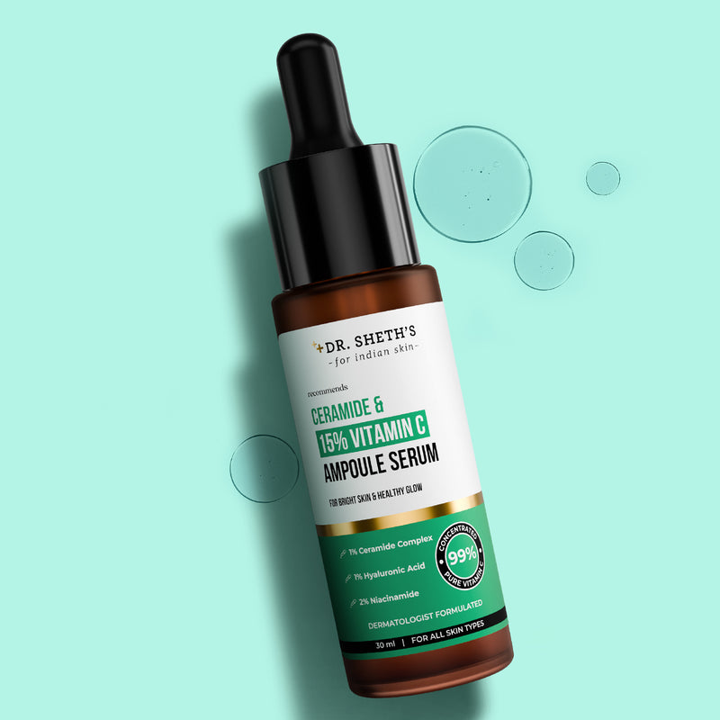 Non-Irritating Ceramide & 15% Vitamin C Ampoule Serum - 30ml