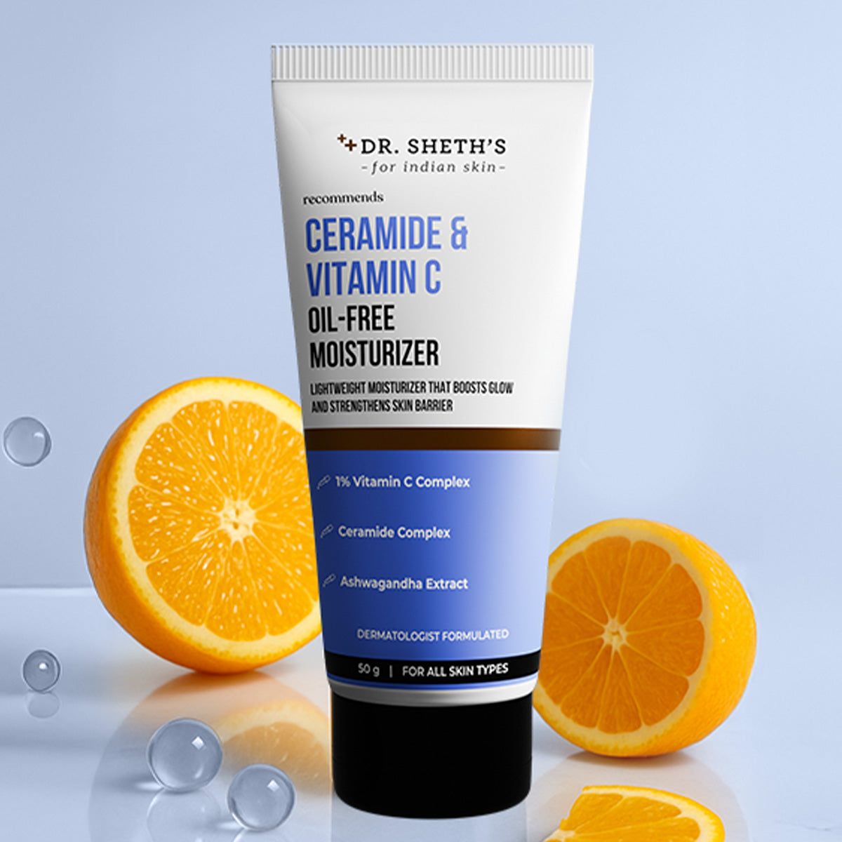 Ceramide & Vitamin C Brightening Oil-Free Moisturizer - 50g