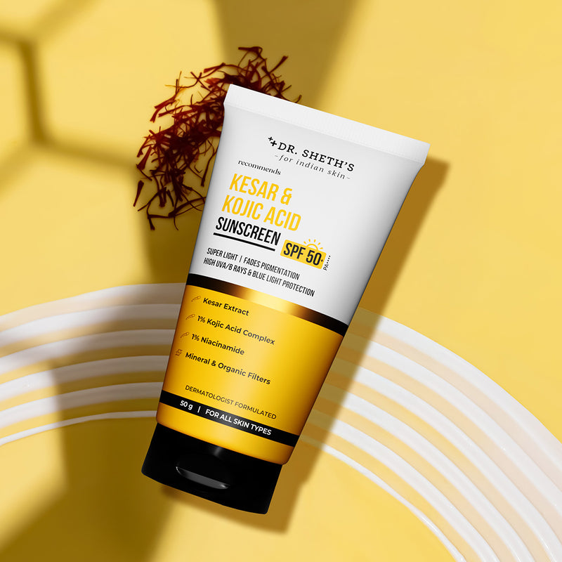 Kesar & Kojic Acid Sunscreen - 50 gm In-Vivo Tested SPF 50+ PA ++++