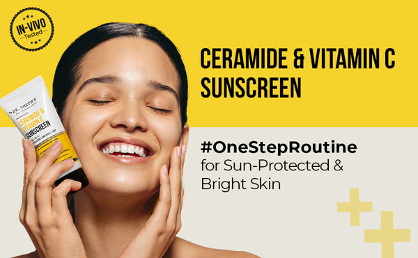 Ceramide & Vitamin C Sunscreen - 80 gm In-Vivo Tested SPF 50+ PA ++++