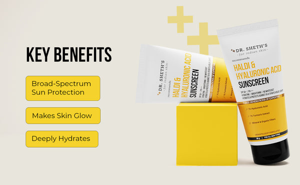 Haldi & Hyaluronic Acid Sunscreen - 80gm