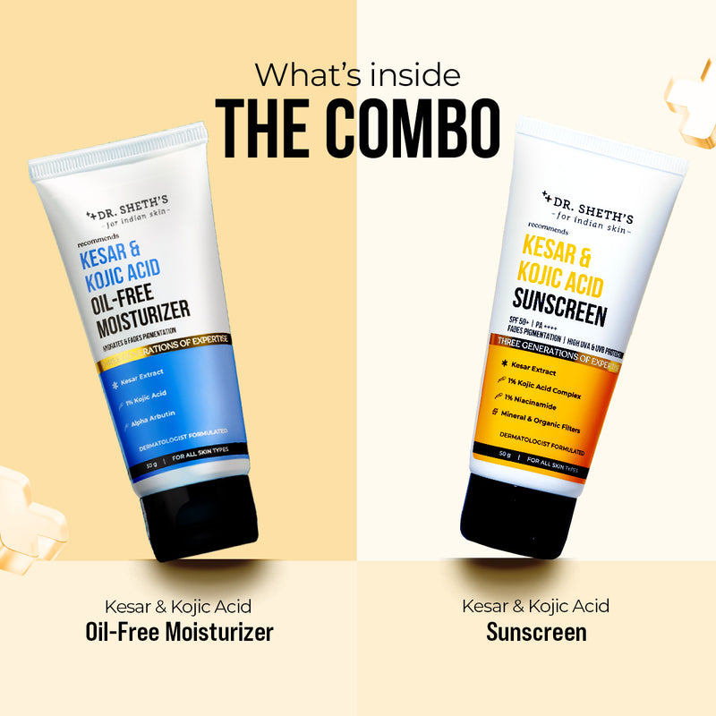 Kesar & Kojic Acid Moisturize & Protect Combo