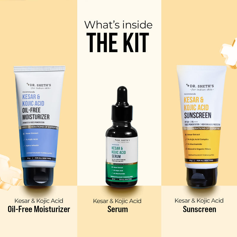 Kesar & Kojic Acid Anti-Pigmentation Trio