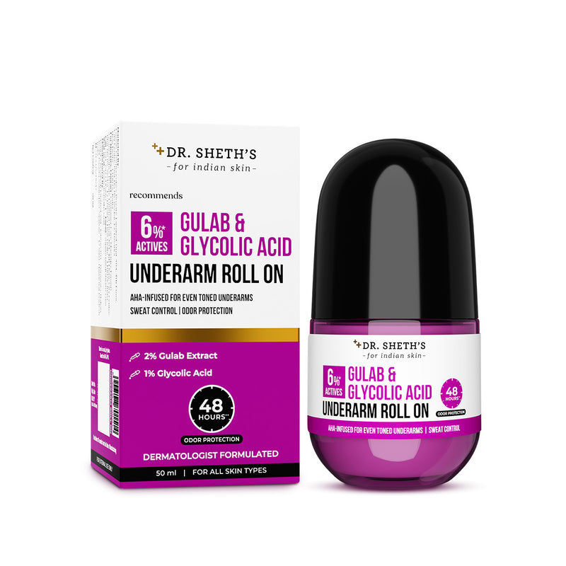 Gulab & Glycolic Acid Underarm Roll On - 50ml