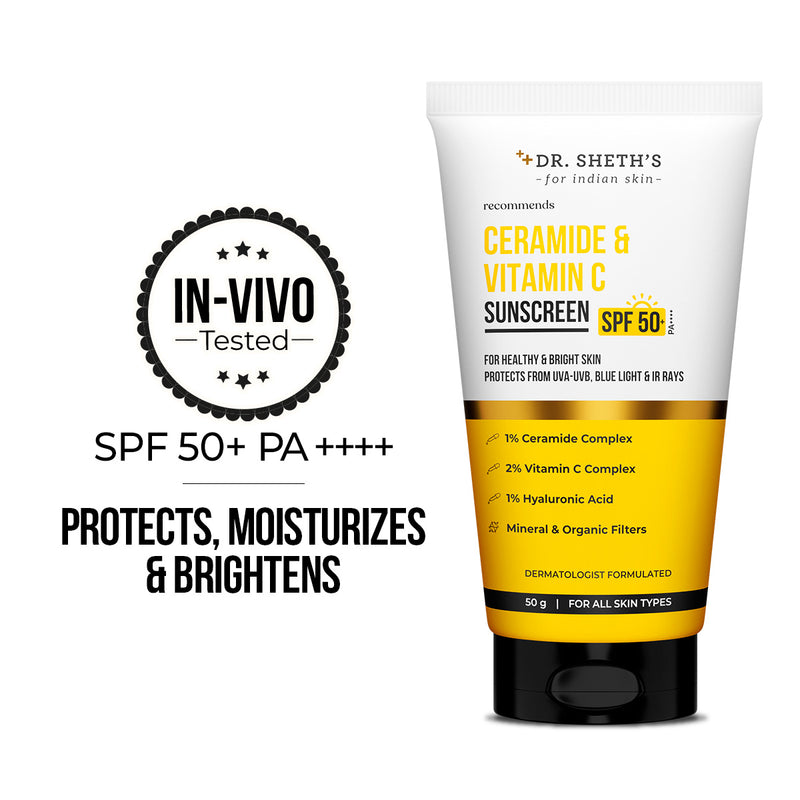Ceramide & Vitamin C Sunscreen - 50g (Pack of 2)