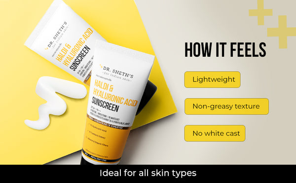 Haldi & Hyaluronic Acid Sunscreen - 80gm