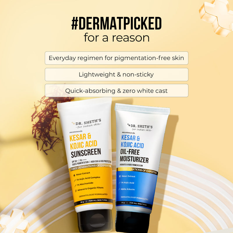 Kesar & Kojic Acid Moisturize & Protect Combo