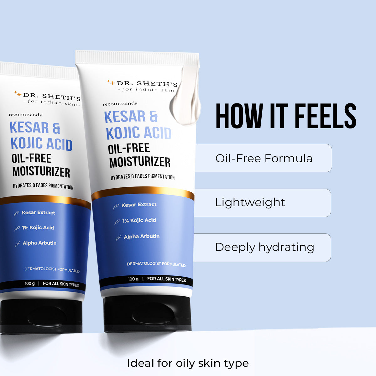 Kesar & Kojic Acid Oil Free Moisturizer - 100g