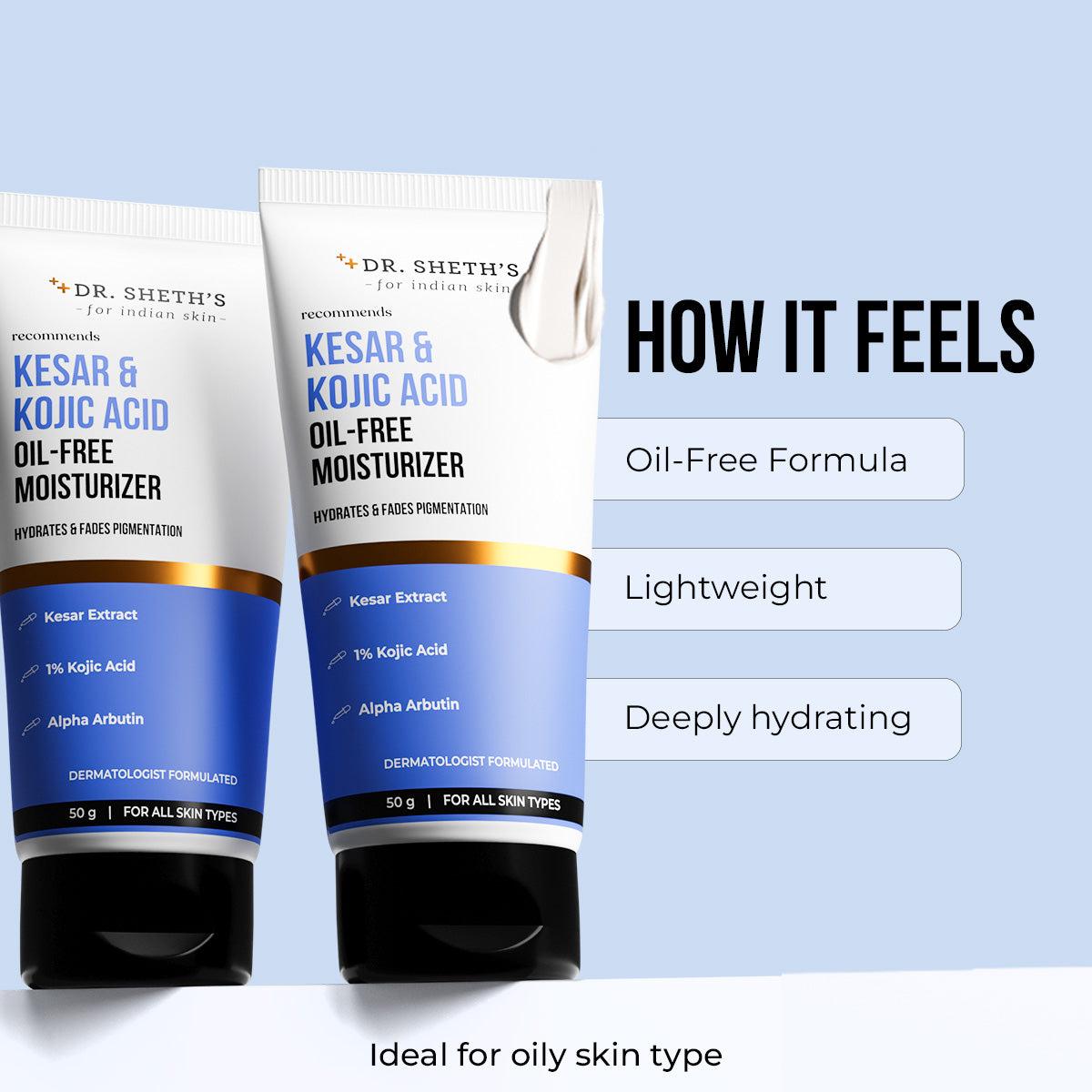 Kesar & Kojic Acid Oil Free Moisturizer - 50g