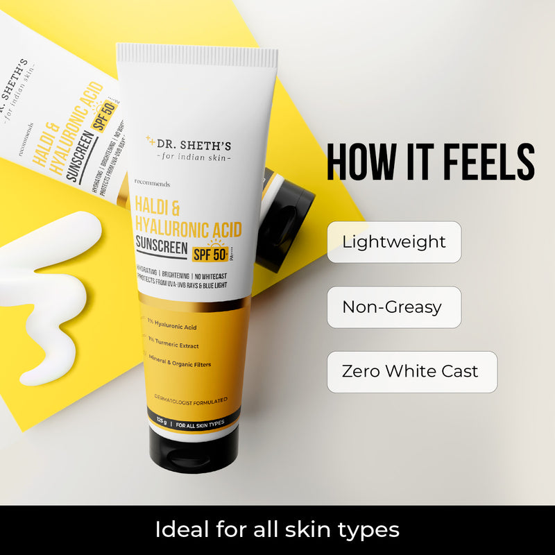 Haldi & Hyaluronic Acid Sunscreen - 125g