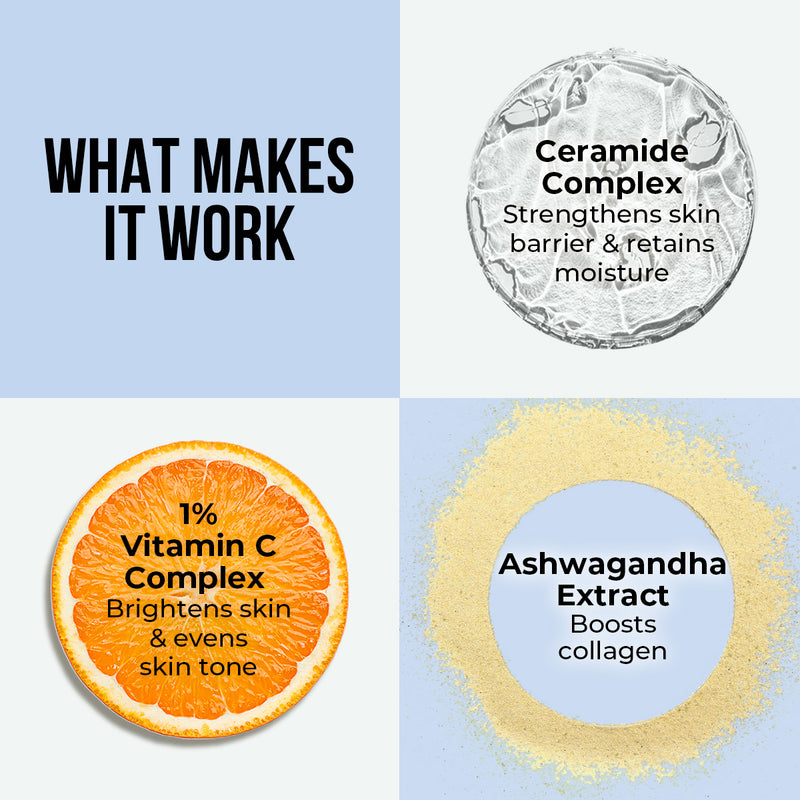 Ceramide & Vitamin C Brightening Oil-Free Moisturizer - 50g