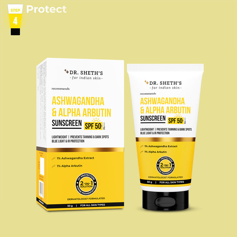 Ashwagandha & Alpha Arbutin Sunscreen - 50g
