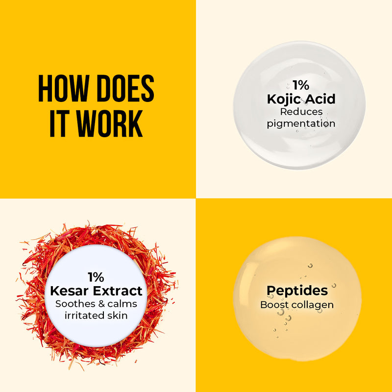 Kesar & Kojic Acid Lip Balm - 10g