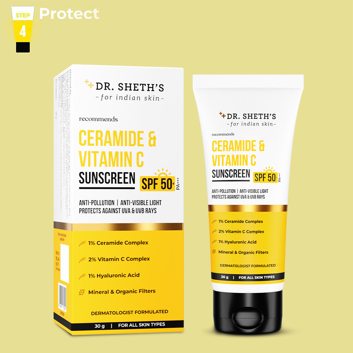 Ceramide & Vitamin C Sunscreen - 30g