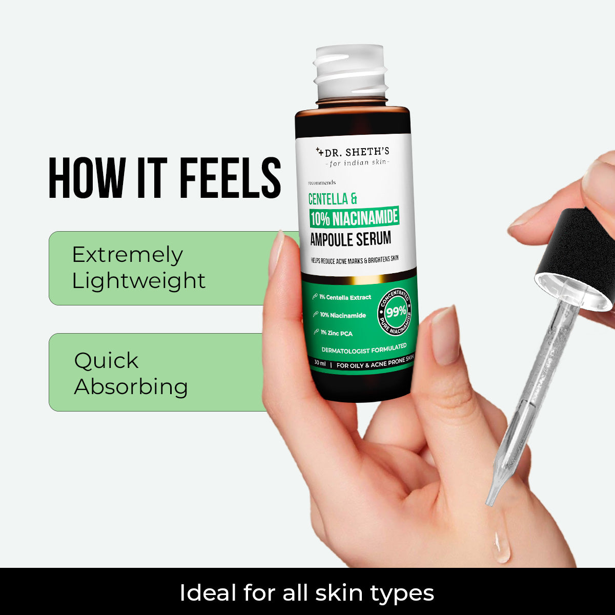 Centella & 10% Niacinamide Ampoule Serum - 30ml