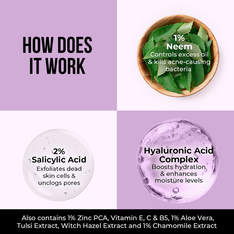 Neem & Salicylic Acid Face Wash - 100ml