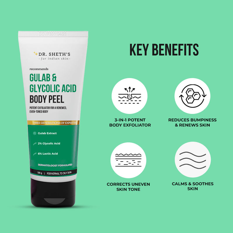 Gulab & Glycolic Acid Body Peel - 100g