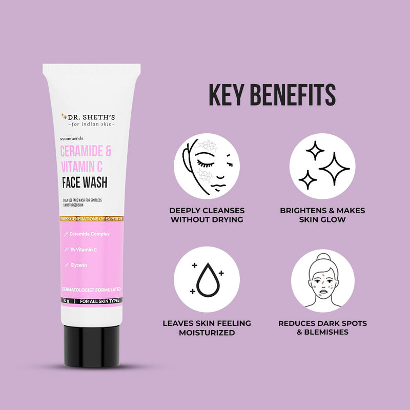 Ceramide & Vitamin C Face Wash -10g