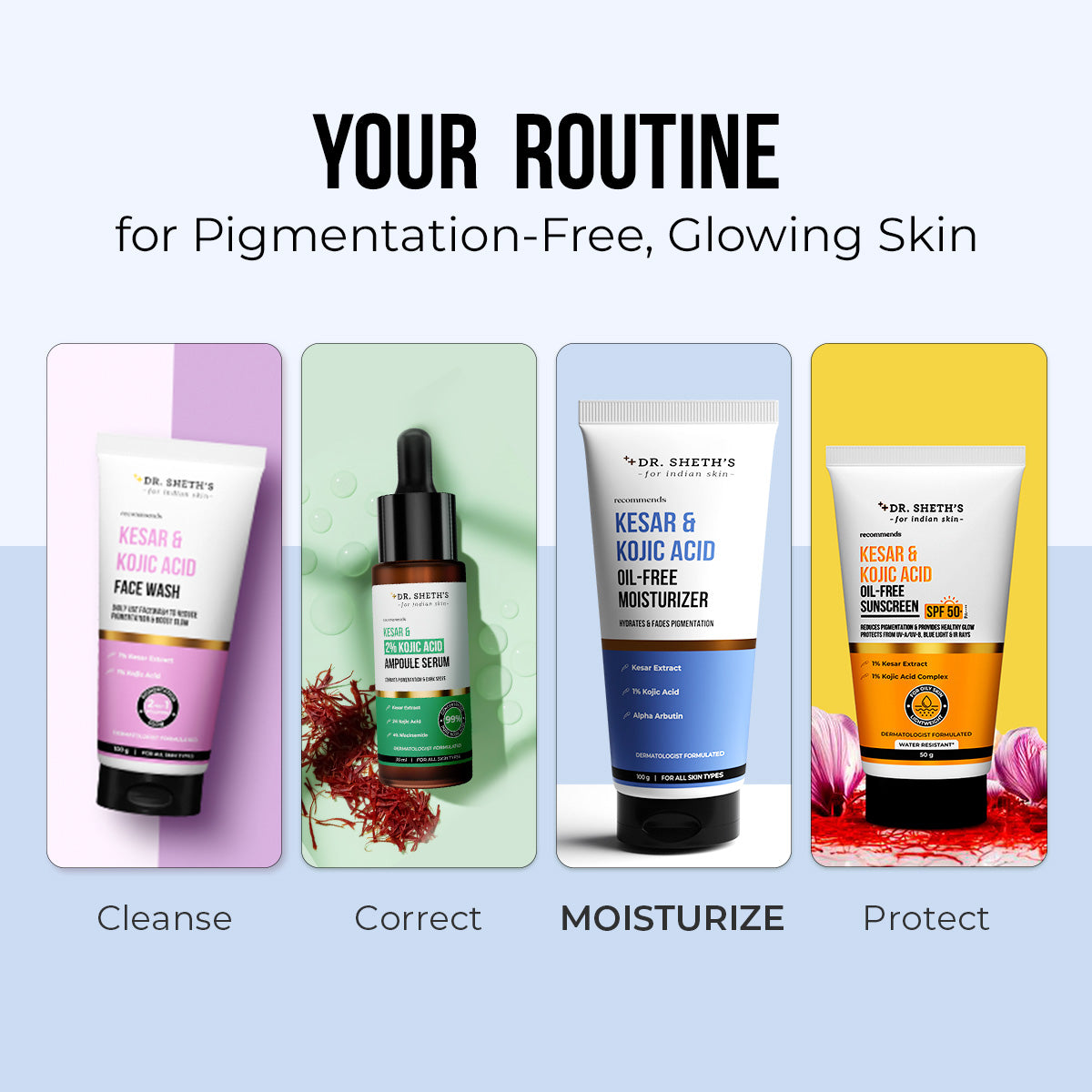 Kesar & Kojic Acid Oil Free Moisturizer - 100g