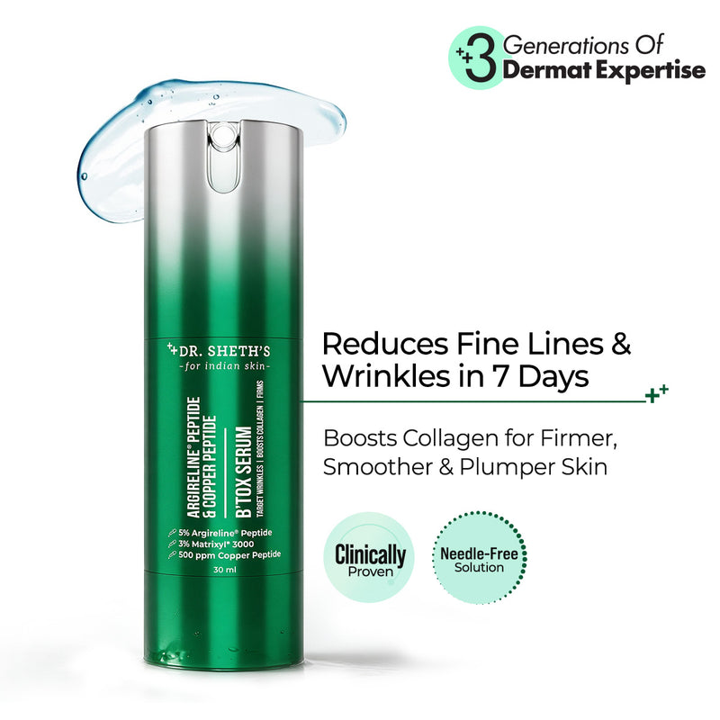 Argireline® Peptide & Copper Peptide B'tox Serum - 30ml