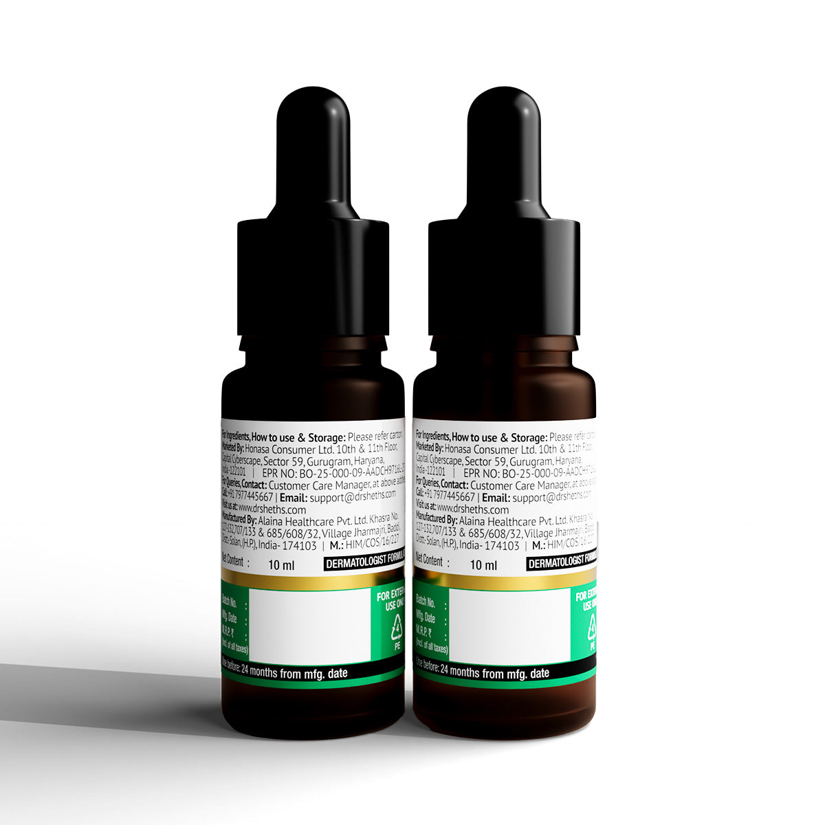Centella & 10% Niacinamide Ampoule Serum - 10ml (Pack of 2)