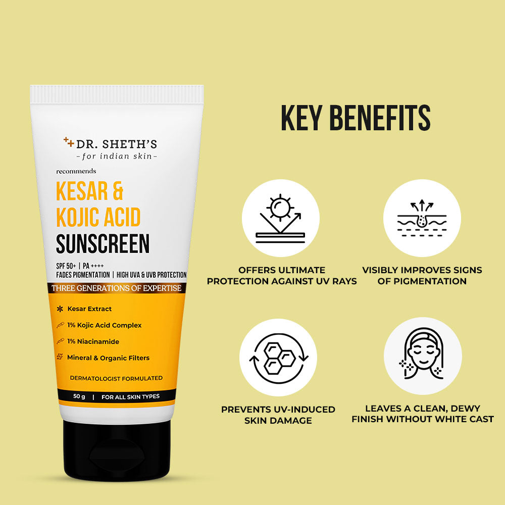 Kesar Kojic Acid Sunscreen 50g Dr Sheth s kesar-kojic-acid-sunscreen-50g-dr-sheth-s