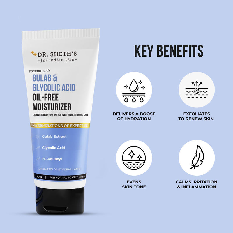 Gulab & Glycolic Acid Oil-Free Moisturizer-50g
