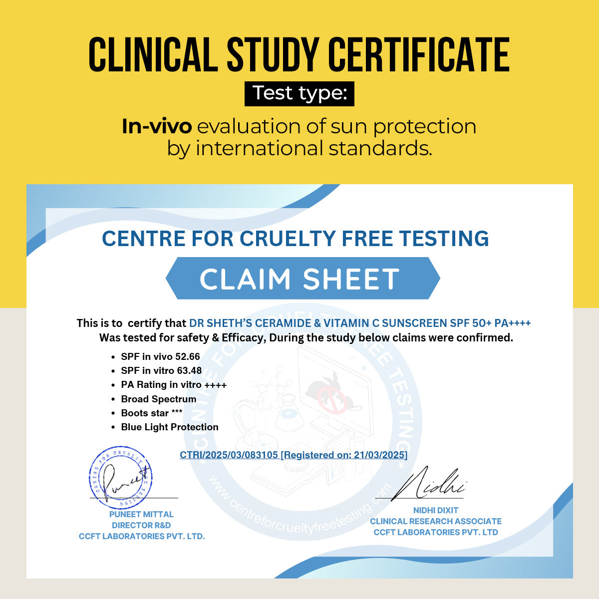 Invivo certificate
