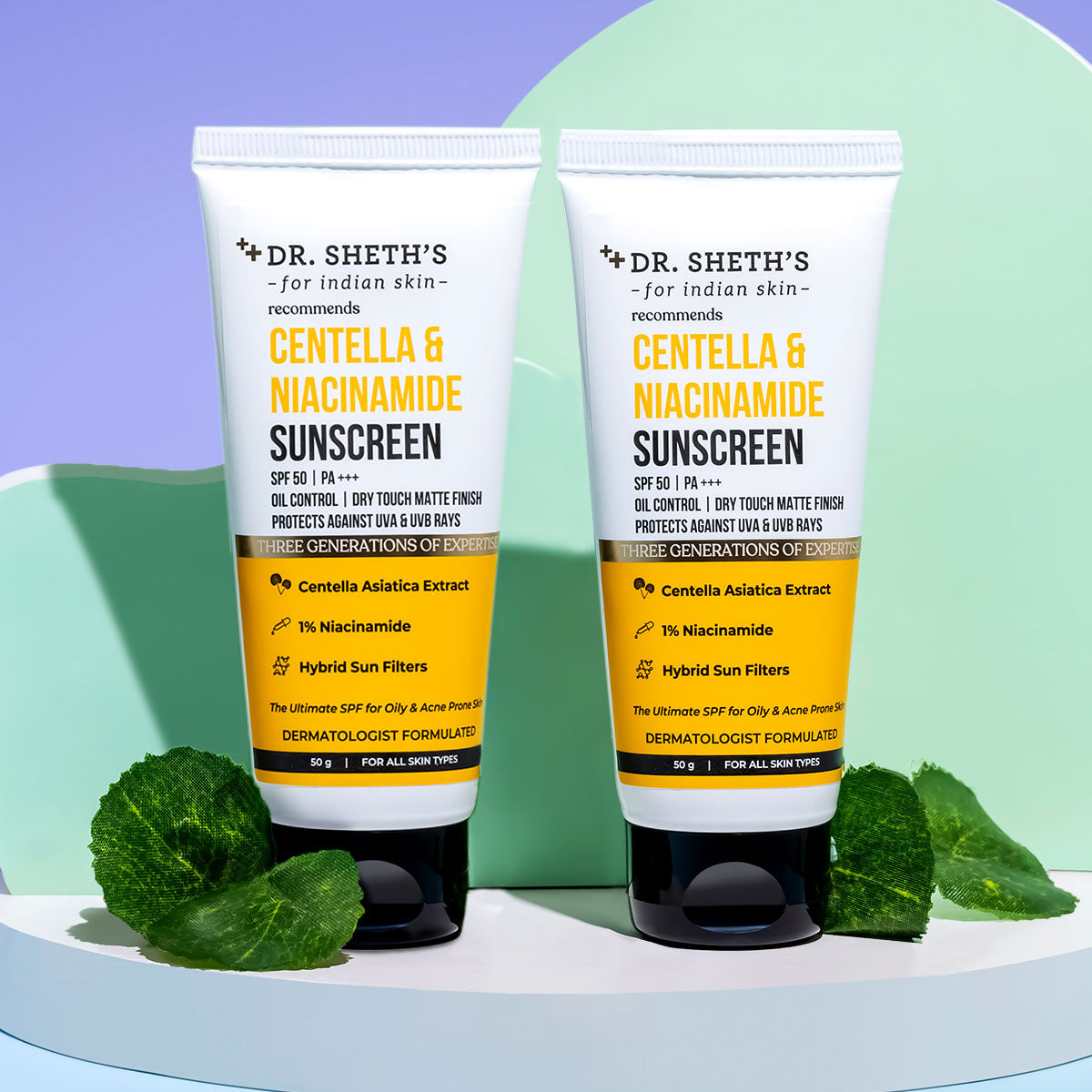 Centella & Niacinamide Sunscreen - Pack of 2