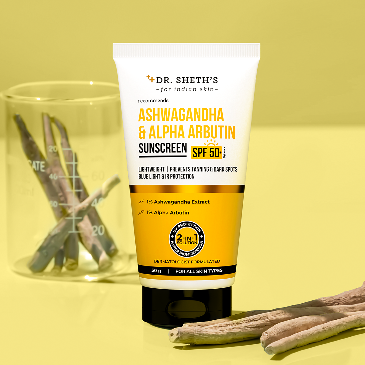 Ashwagandha & Alpha Arbutin Sunscreen